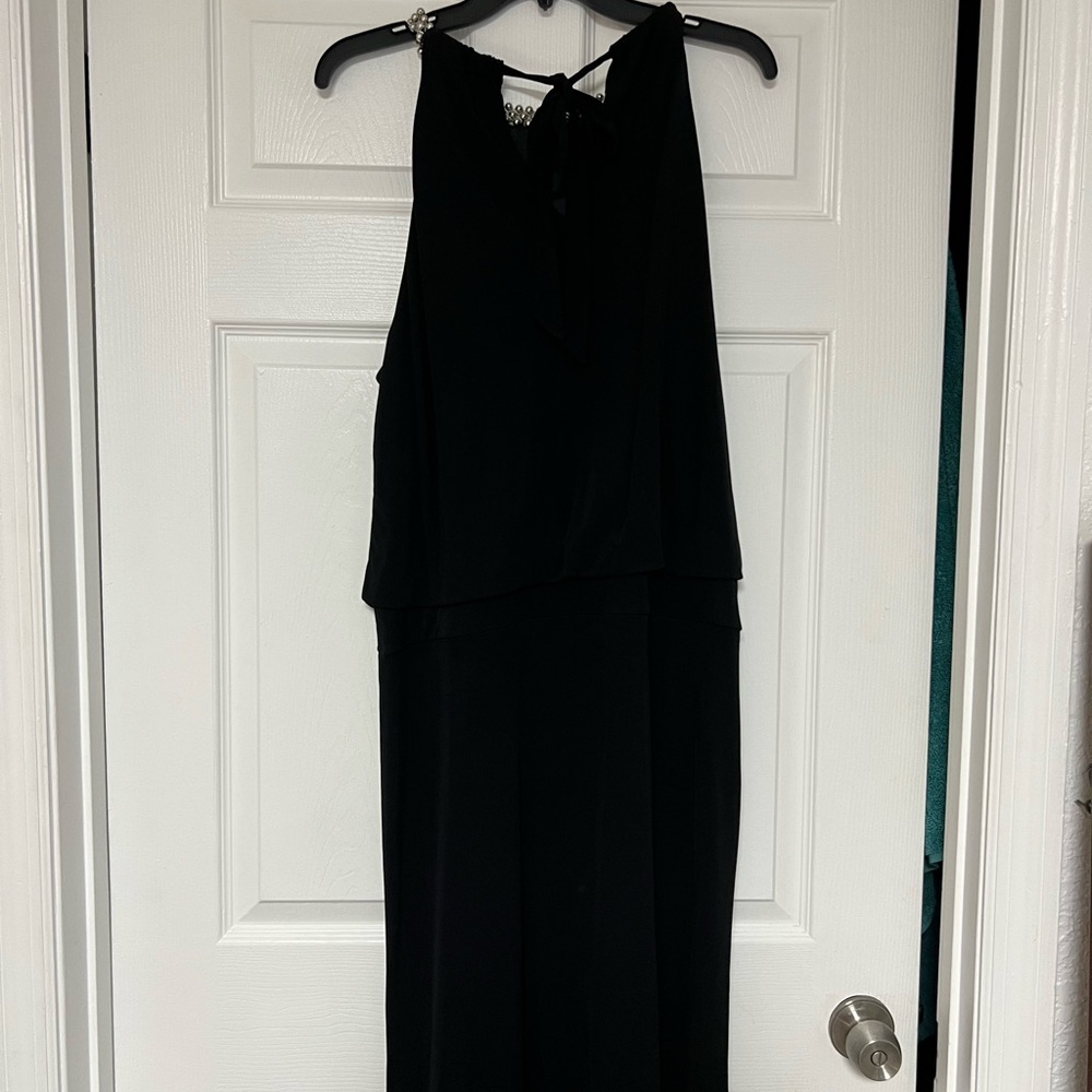 White House Black Market Black Dress with Silver Accents - Picture 9 of 11